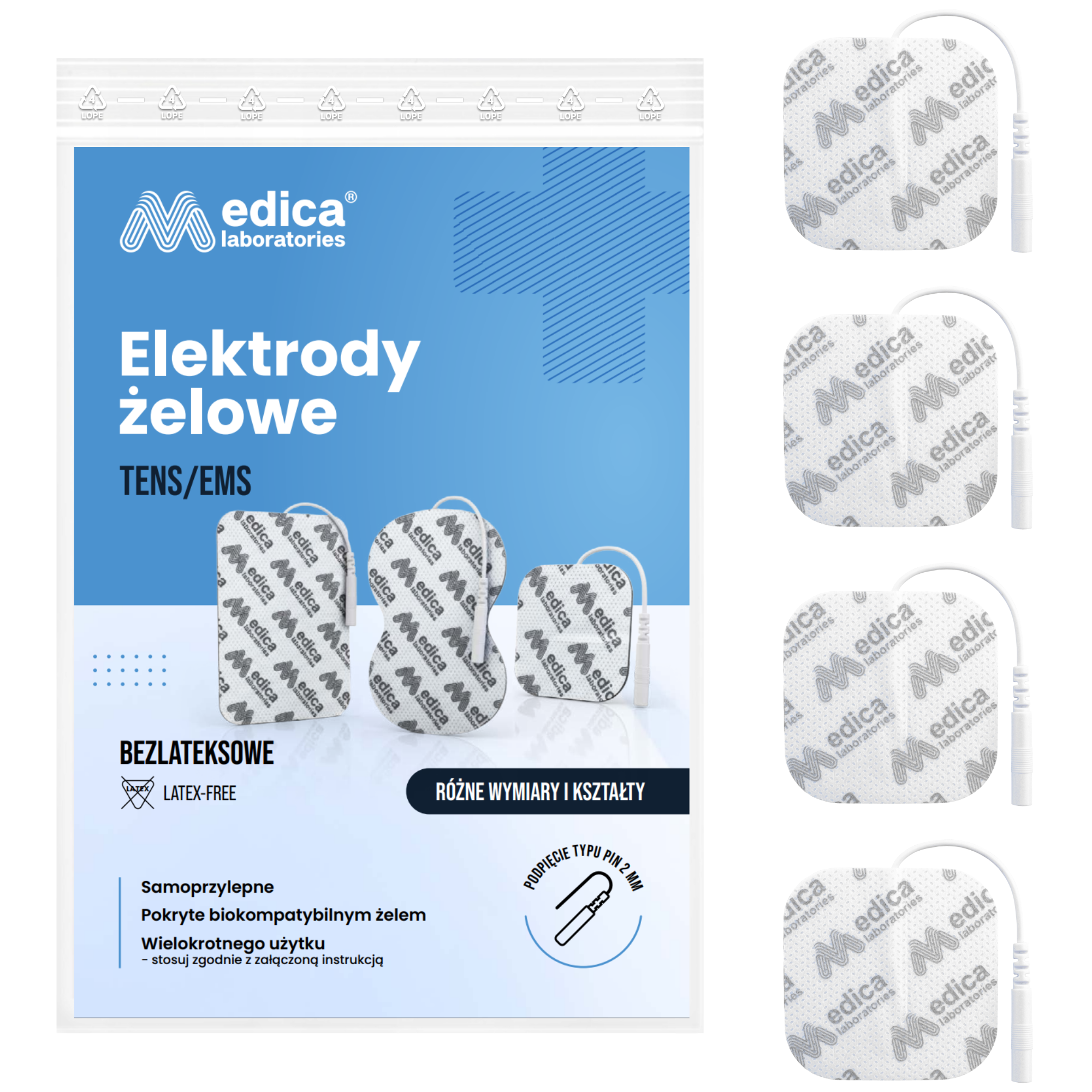 Zawartość zestawu 28 elektrod PIN